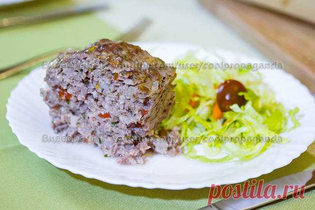 Мясной рулет на немецкий лад...