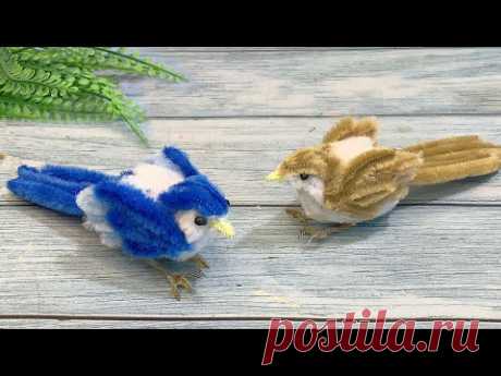 モールアートの作り方/モールで可愛鳥を作ってみました！シマエナガ作ってみた [Chenille Stems] I made a long-tailed tit with pipe cleaner