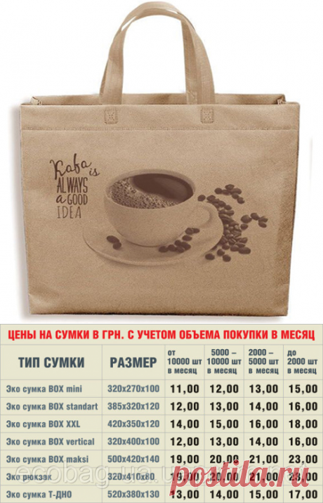 Эко сумки BOX размером 38,5 см.*32 см.*10 см. горизонтальные - купить в Киеве от компании "BAG Master"