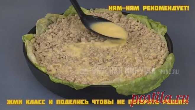 Вместо риса добавляю сырой КАРТОФЕЛЬ! Семья В ВОСТОРГЕ! Капустная слоёнка
