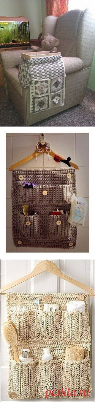Вязаные органайзеры. Идеи — Сделай сам, идеи для творчества - DIY Ideas