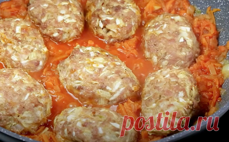 Готовим ленивые голубцы как котлеты. Времени уходит меньше, но на вкус все так же сочно