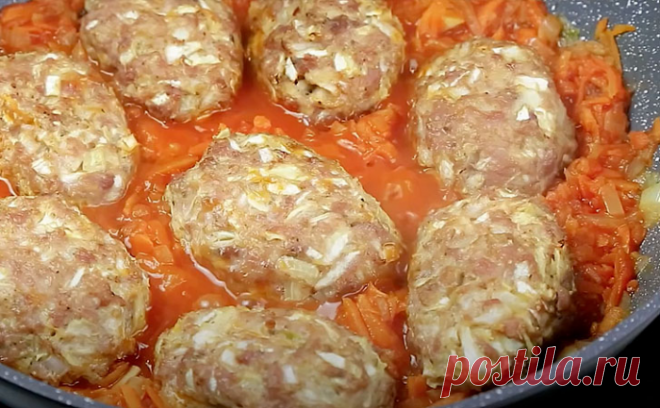 Готовим ленивые голубцы как котлеты. Времени уходит меньше, но на вкус все так же сочно