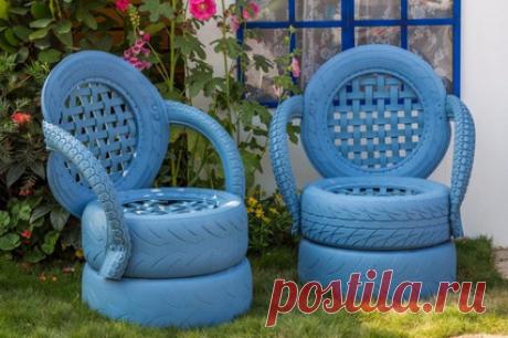 Очень много идей что сделать со старыми шинами… Забирайте на заметку! — Дом и Сад