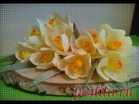 DIY/ВЕСЕННИЕ ЦВЕТЫ из БУМАГИ/paper flowers/ПРОСТЫЕ ЦВЕТЫ из БУМАГИ