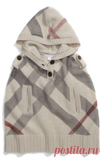 Burberry Hooded Cashmere Poncho - Picmia