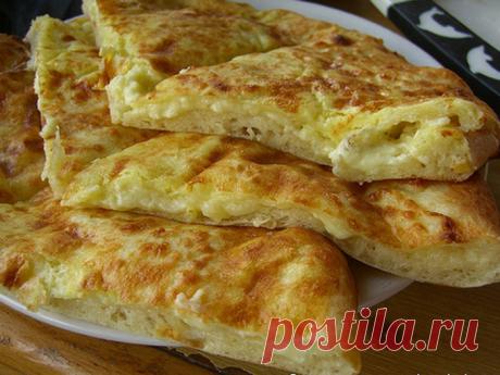Мгновенный хачапури на сковороде .