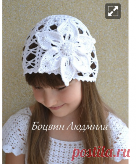 Ажурная летняя шапочка