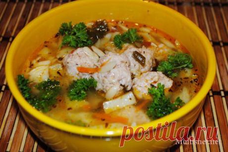 Суп с фрикадельками » Рецепты для мультиварки и не только