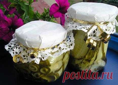 Рулетики из переросших огурцов, (очень вкусно)