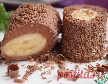 Творожно-шоколадный десерт с бананом – кулинарный рецепт