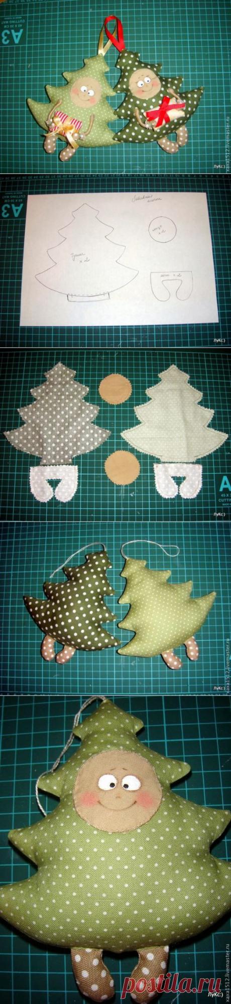 Забавные текстильные Ёлочки..
