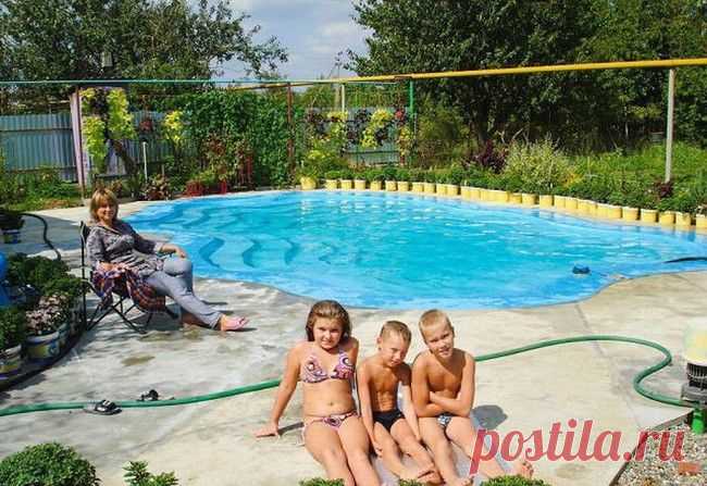 Бассейн на даче своими руками