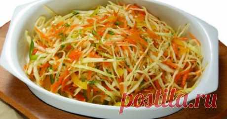 Маринованная капуста с болгарским перцем. Вкус божественный!