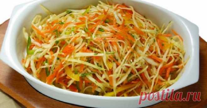 Маринованная капуста с болгарским перцем. Вкус божественный!