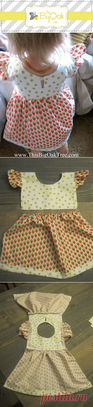 This Big Oak Tree: Sweet as a Berry Little Girl Dress {tutorial}