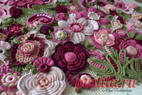 Irish crochet Jacket Evening dress Marsala color Pink Boho