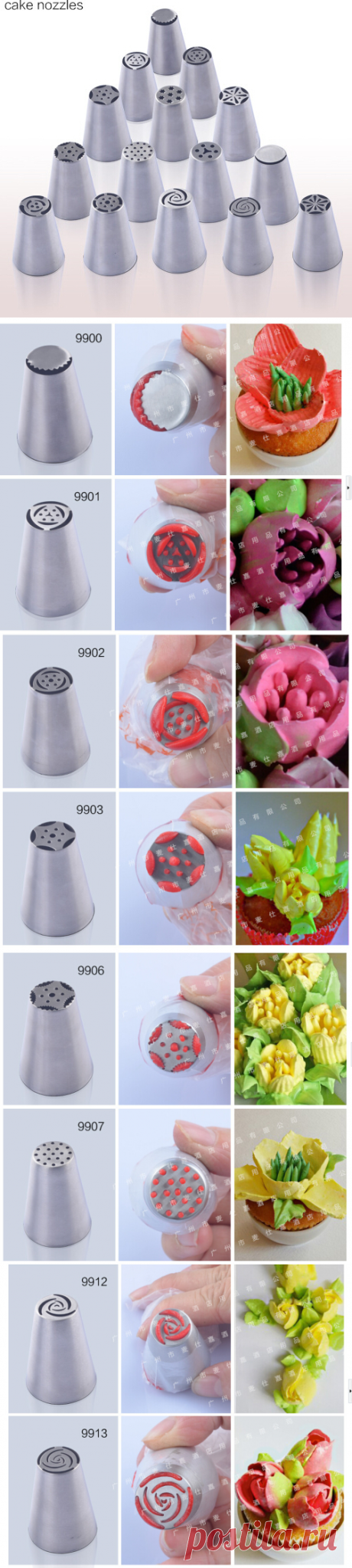 12 pcs/lote russe Tulip buse parfait pour gâteau Cupcake décoration givrage Piping buses russe rose buses conseils dans de sur AliExpress.com | Alibaba Group