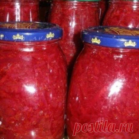 Свекла в аджике