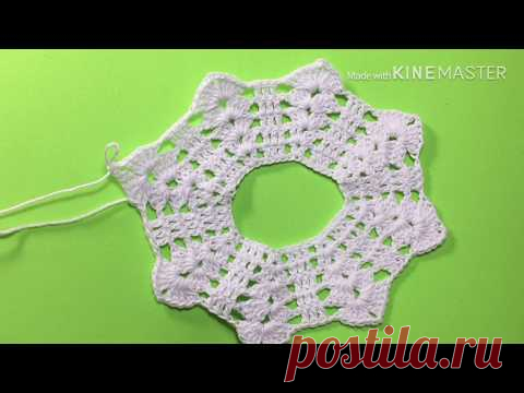 Кокетка круглая крючком .Свяжет даже начинающий.