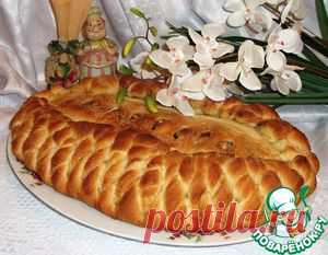 Постный пирог с яблоками и грецкими орехами - кулинарный рецепт