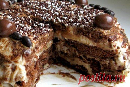 ПРЯНИЧНЫЙ ТОРТ (без выпечки, о-очень просто и вкусно!)