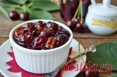 Варенье из черешни с грецкими орехами - пошаговый рецепт с фото на Повар.ру