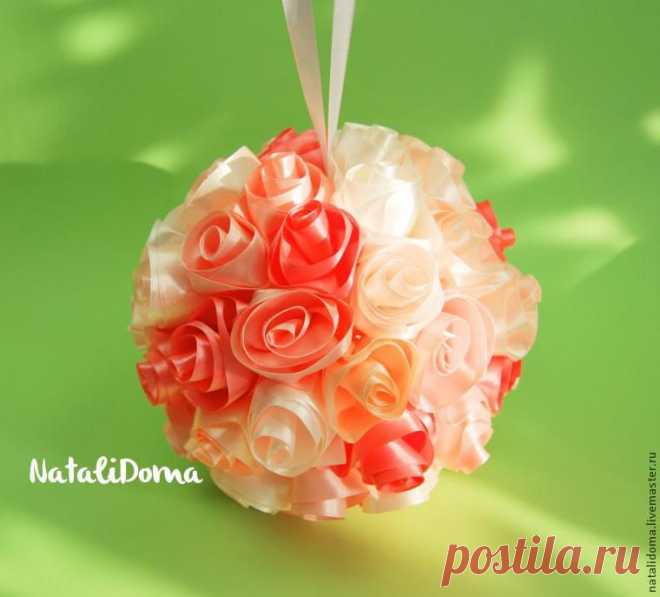 Видео мастер-класс: интерьерный букет или шар для топиария - Ярмарка Мастеров - ручная работа, handmade