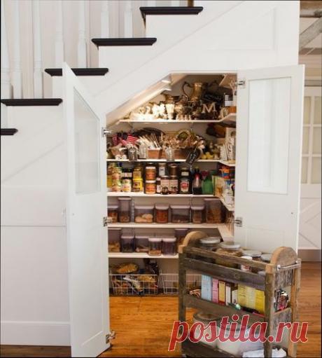 Идея шкафа под лестницей | РЕМОНТ-УЗЕЛ