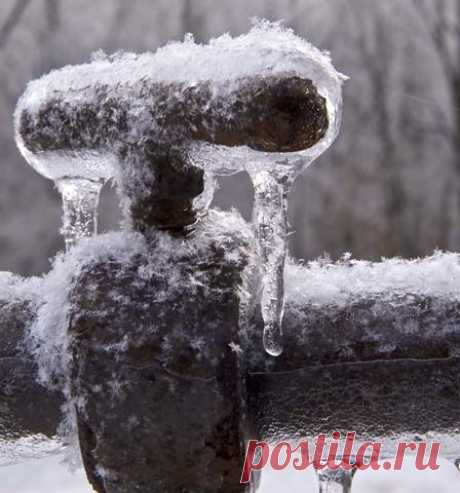 Замерзшие трубы на даче