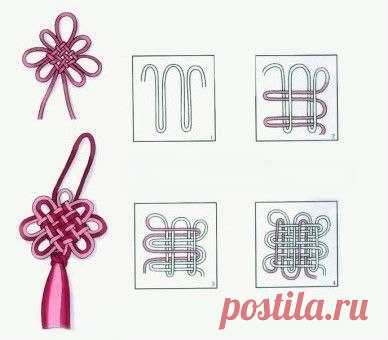 Красивое плетение узелко