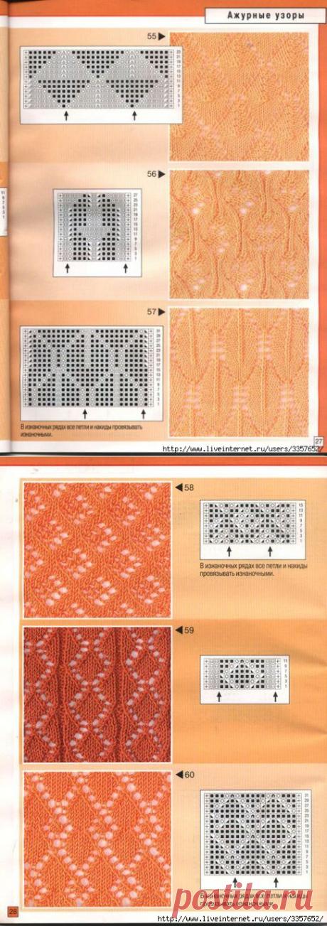 Узоры спицами (много).