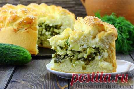 Рецепт: Пирог с солеными огурцами на RussianFood.com