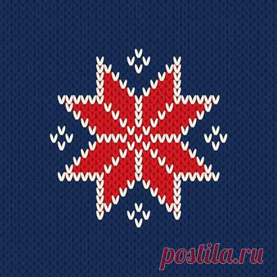 Winter Holiday Seamless Knitted Pattern Christmas: стоковая векторная графика (без лицензионных платежей), 750273250