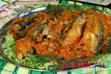 Рыбка под овощами — Домашняя кулинария