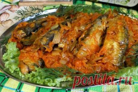 Рыбка под овощами — Домашняя кулинария