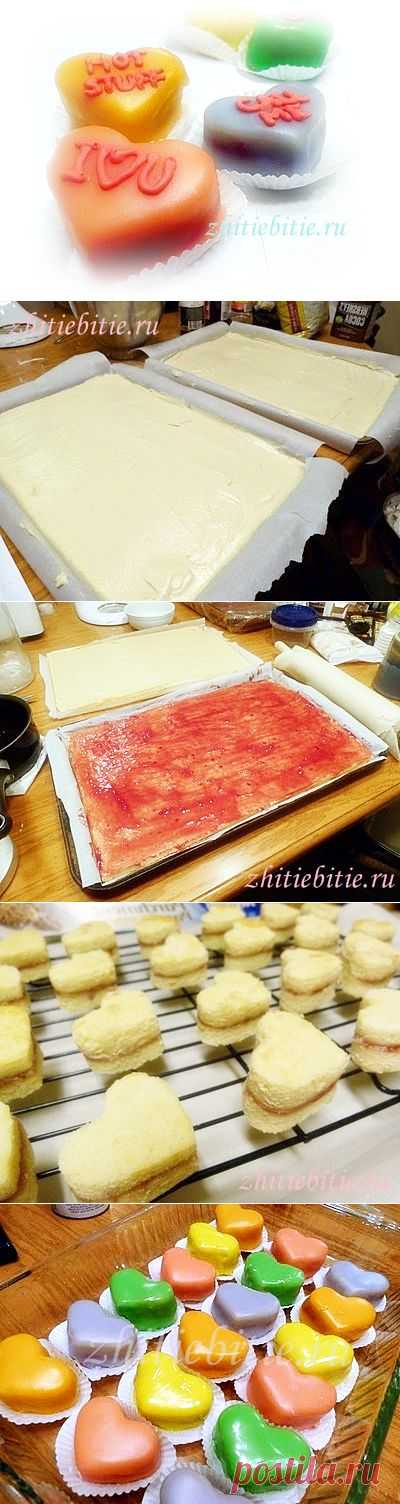 Миндальные сердечки-птифуры (рецепт +фото) | Zhitiebitie.ru