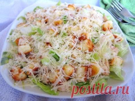 Домашний салат «Цезарь» с курицей (очень вкусный …) : Салаты