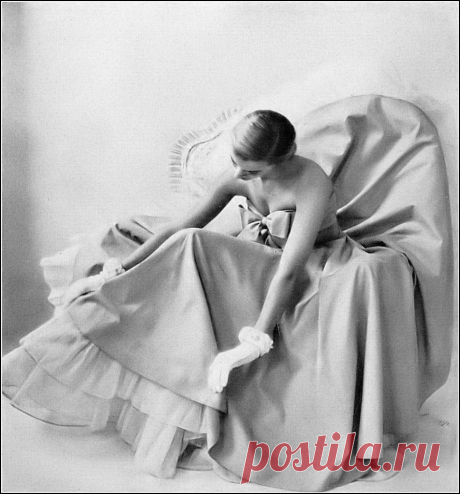 Model  photo by Kay Bell, Harper's Bazaar, May 1948