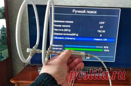 Простая самодельная антенна для приёма цифрового ТВ: размеры, фото и описание