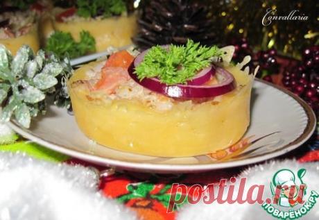 Сырные корзиночки со шпротами - кулинарный рецепт