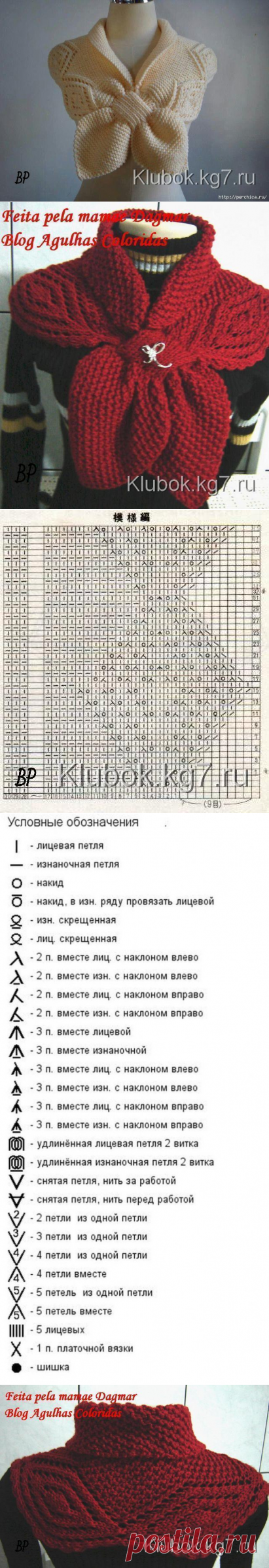 Замечательная накидка для тепла и красоты: идея и схема рисунка — Сделай сам, идеи для творчества - DIY Ideas