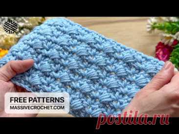 Super Easy Crochet Pattern for Beginners! 🥰 NEW Crochet Stitch for Baby Blanket, Bag and Shawl