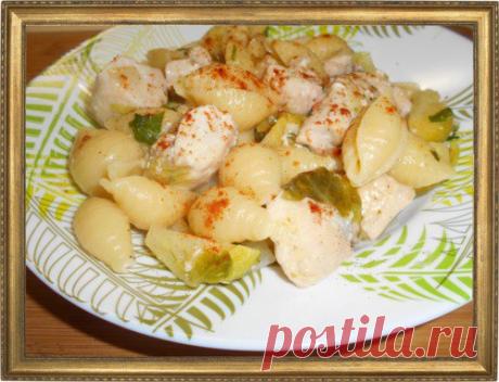 "РАКУШКИ" С КУРИЦЕЙ И БРЮССЕЛЬСКОЙ КАПУСТОЙ.