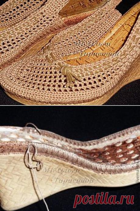 Реставрация обуви, вязаные босоножки - Ярмарка Мастеров - ручная работа, handmade