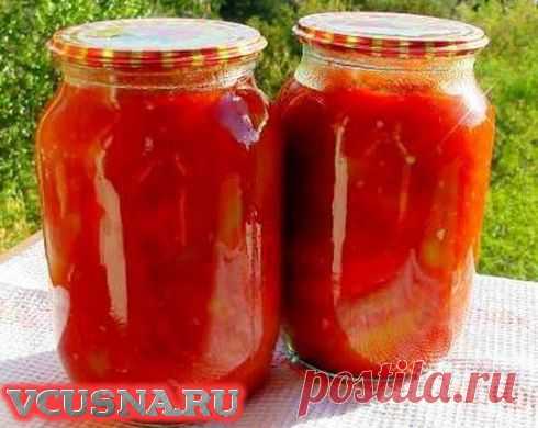 Лечо из сладкого перца в томате - пошаговый способ закатки VCUSNA.RU