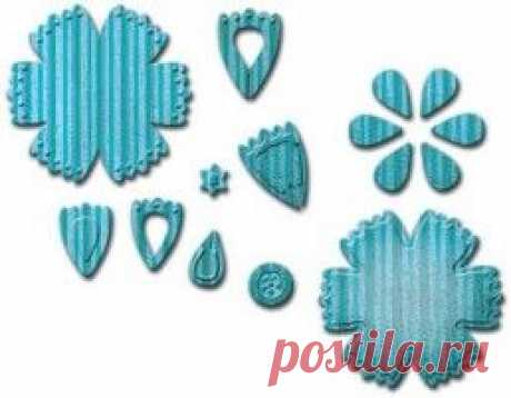 Нож для вырубки Spellbinders D-Lites Die - Crafty Flower Six