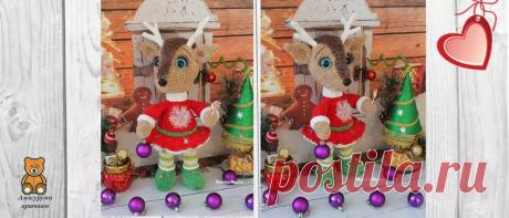 Олененок крючком: красавица Оливия | Амигуруми крючком - Блог