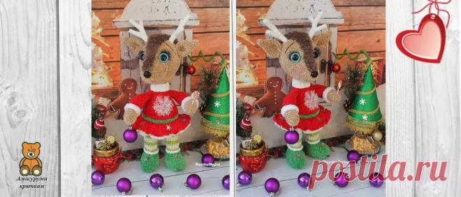 Олененок крючком: красавица Оливия | Амигуруми крючком - Блог