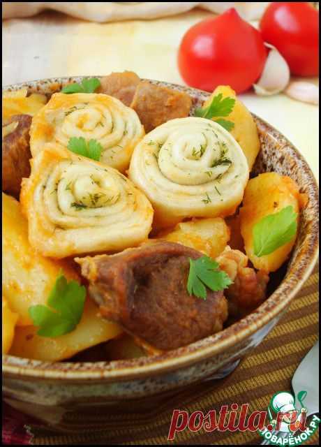 Жаркое с нудлями - кулинарный рецепт